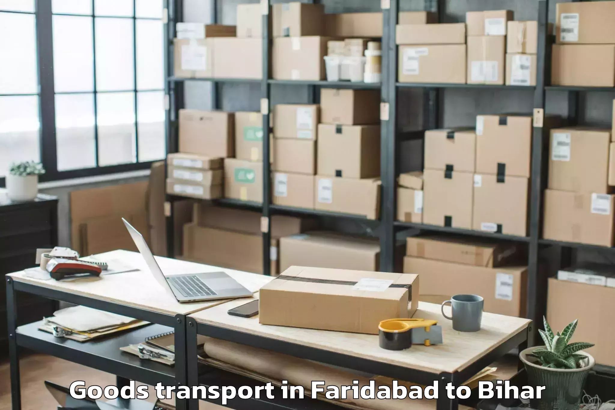 Trusted Faridabad to Bhawanipur Rajdham Goods Transport